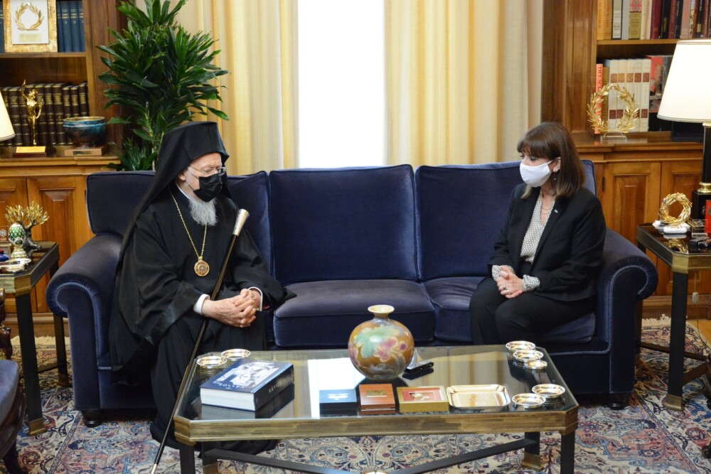 Среща на Вселенския Патриарх с президента на Гърция | VIDEO & СНИМКИ