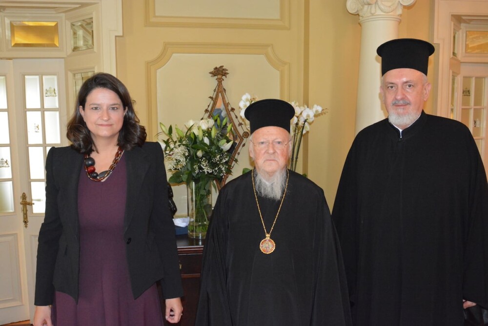 Среща на Вселенския Патриарх с гръцките министри Ники Керамеос и Василиос Кикилиас | СНИМКИ