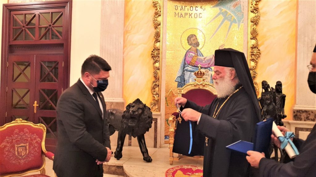 البابا ثيودروس يستقبل نائب وزير الدفاع اليوناني