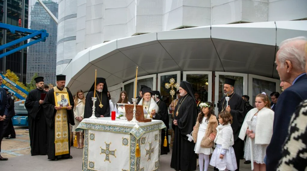 Patriarch inaugurates reconstructed St Nicholas church at Ground Zero site