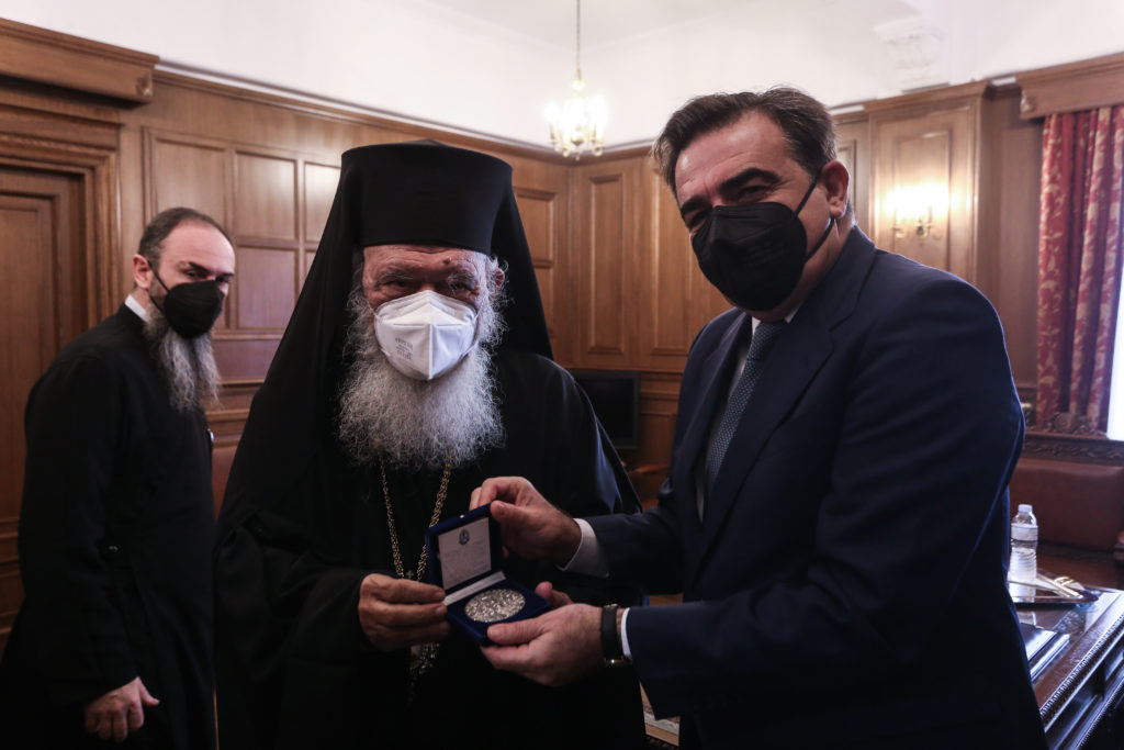Με τον Αρχιεπίσκοπο συναντήθηκε ο Μαργαρίτης Σχοινάς