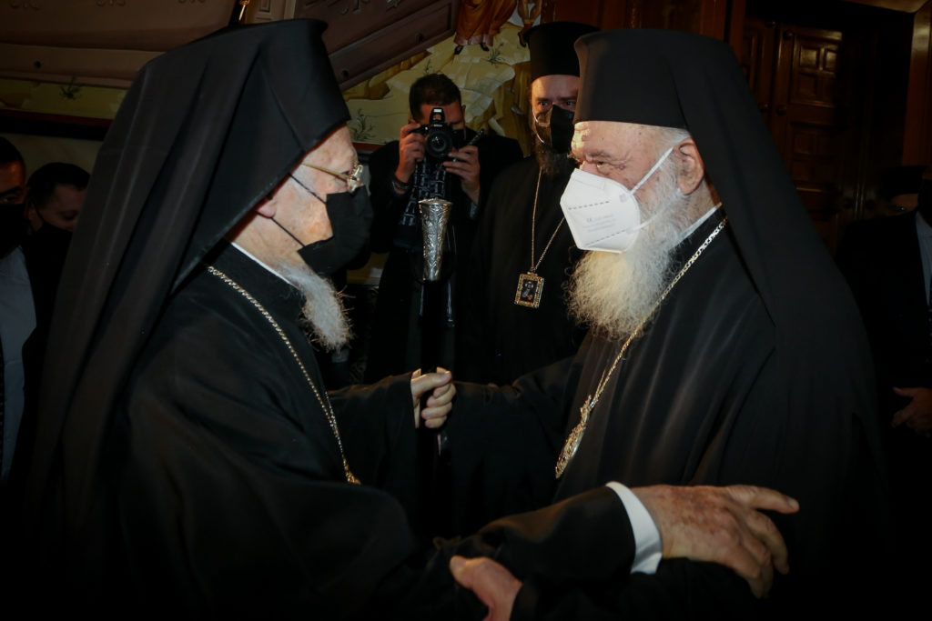 Συνάντηση Αρχιεπισκόπου Αθηνών με Οικουμενικό Πατριάρχη (ΦΩΤΟ)