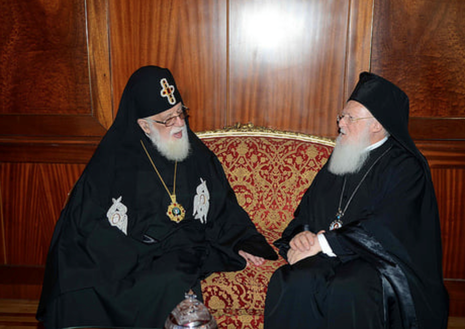 სრულიად საქართველოს კათოლიკოს-პატრიარქის მილოცვა მსოფლიო პატრიარქს