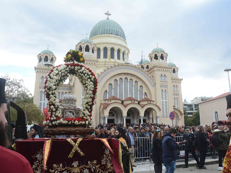 Πάτρα: Με την τήρηση των μέτρων ο εορτασμός του Αγίου Ανδρέα