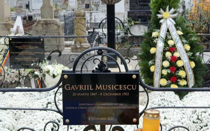 Ateneul Iași a restaurat mormântul monument-istoric al muzicianului Gavriil Musicescu