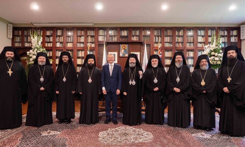 Opposition Leader Anthony Albanese visits the Holy Archdiocese of Australia