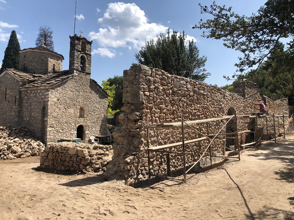 Έργα αποκατάστασης στην Ιερά Μονή Ταξιάρχη Μιχαήλ Κυνουρίας