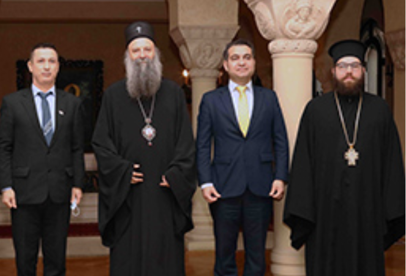 Патријарх српски Порфирије примио сиријског дипломату