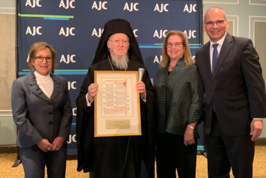 Ecumenical Patriarch Bartholomew Receives Human Dignity Award, Attends Luncheon for New York Religious Leaders