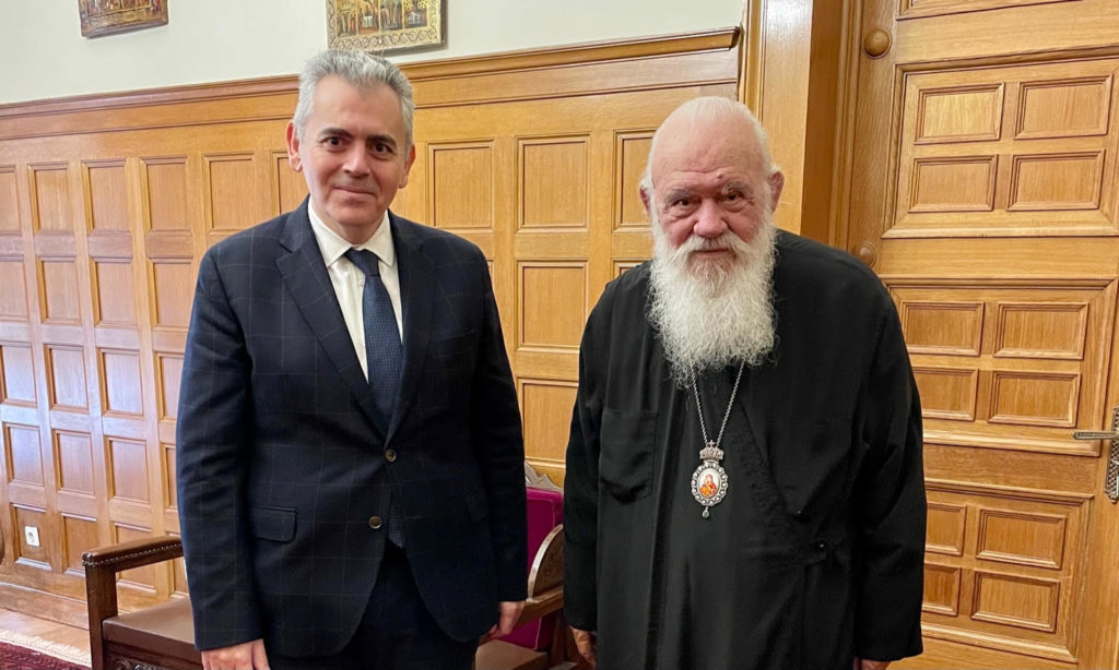 Ο Πρόεδρος της Διακοινοβουλευτικής Συνέλευσης Ορθοδοξίας στον Αρχιεπίσκοπο