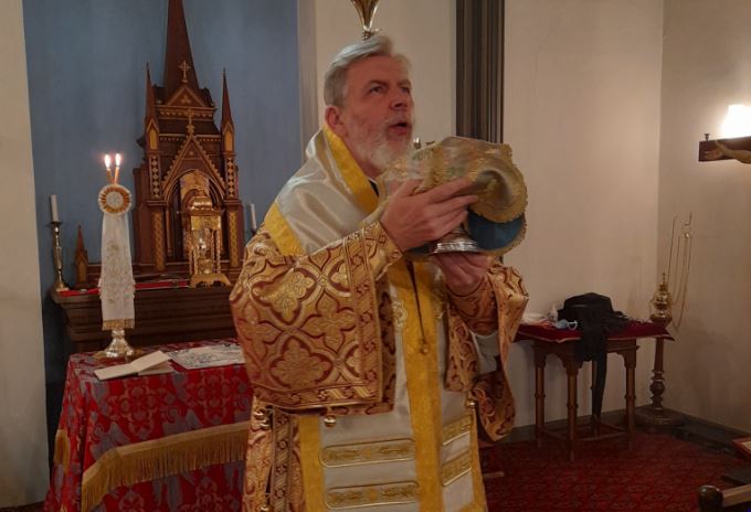 Metropolitan of Sweden & All Scandinavia Cleopas on pastoral visit to Denmark