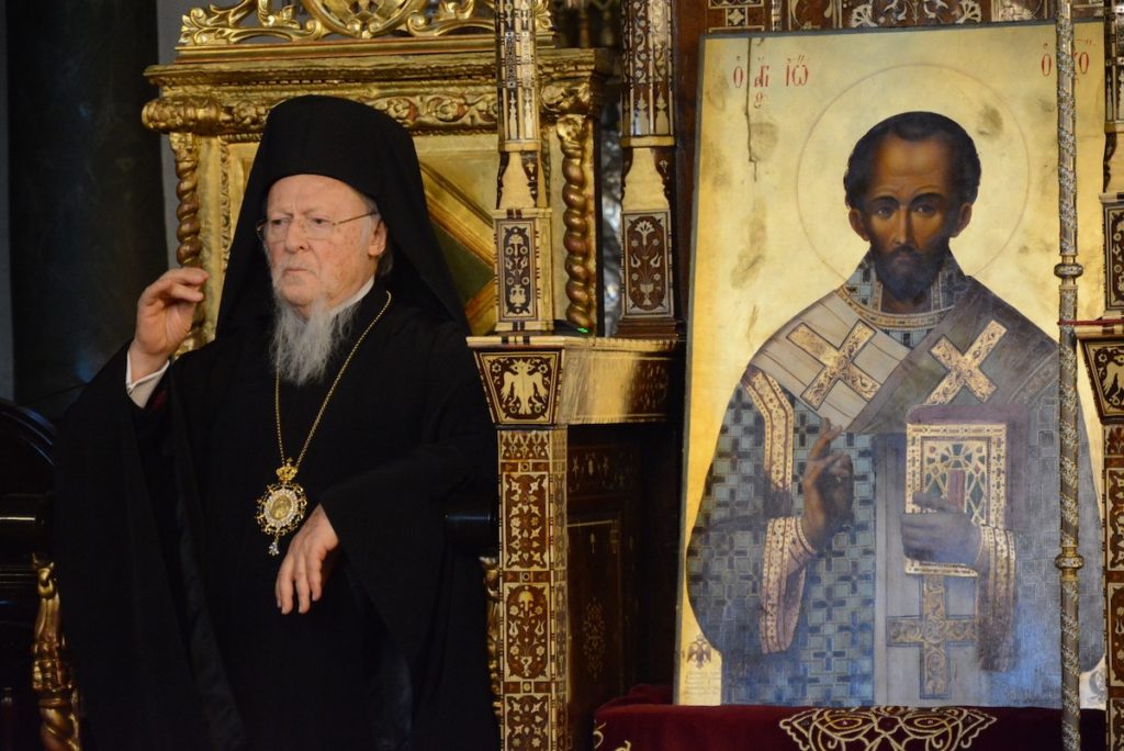 Ο Πατριάρχης στον Εσπερινό του Αγίου Ιωάννου του Χρυσοστόμου
