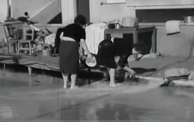 1961: Πλάνα – Ντοκουμέντο από τις καταρρακτώδεις βροχές