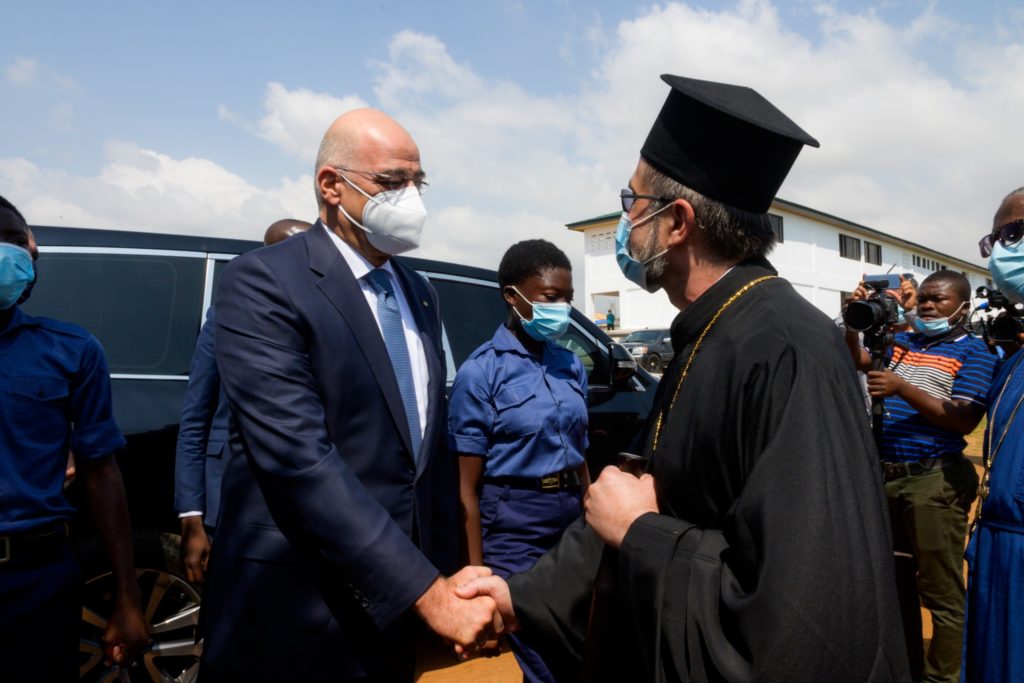 Greek FM Dendias Dendias visits Greek Orthodox parish, school in Ghana