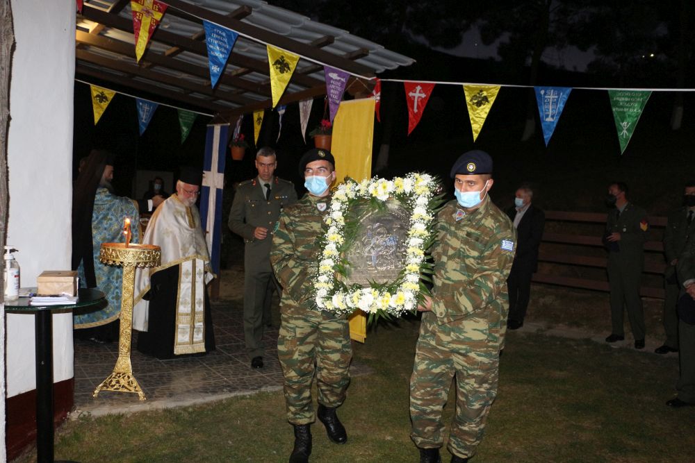 Εόρτασαν την Υπέρμαχο Στρατηγό στο στρατόπεδο της 361 ΠΑΠ στο Συκούριο