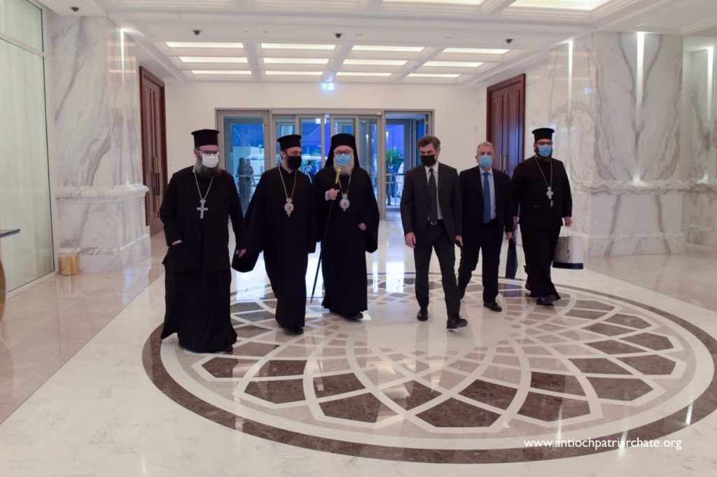 Visiting Patriarch of Antioch John X meets with UAE’s minister of tolerance & co-existence Sheikh Nahayan