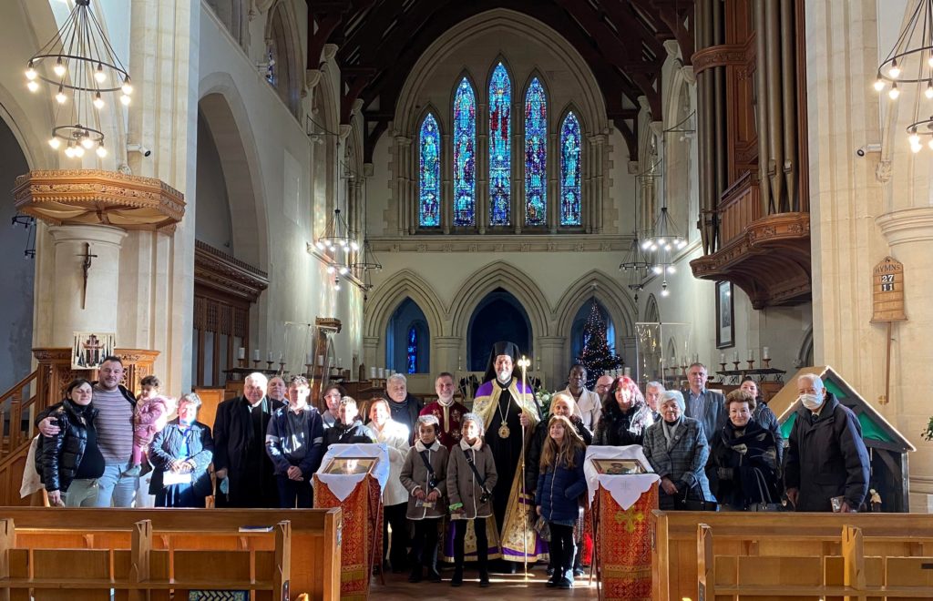 Επίσκεψη Επισκόπου Κλαυδιουπόλεως στους Ελληνορθόδοξους του Swansea