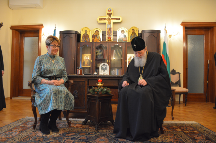 Българският патриарх Неофит прие Руския посланик у нас Елеонора Митрофанова