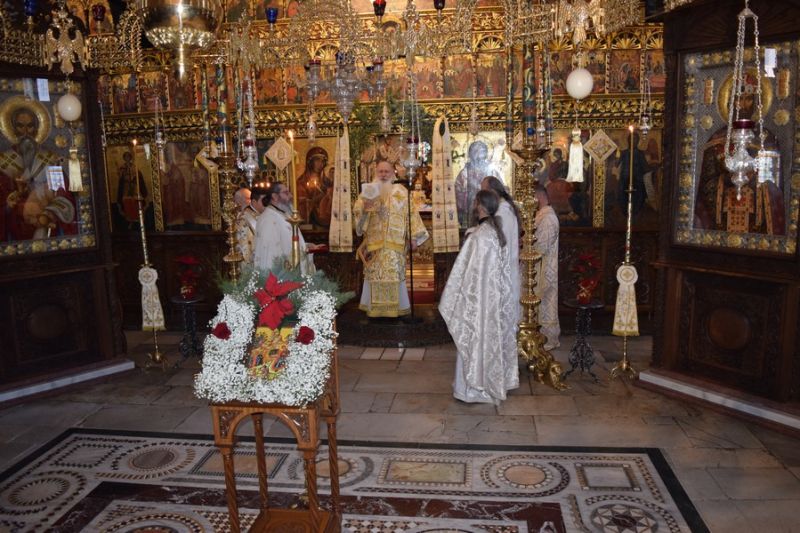 Рождественско богослужение в Богородичната Бачковска обител