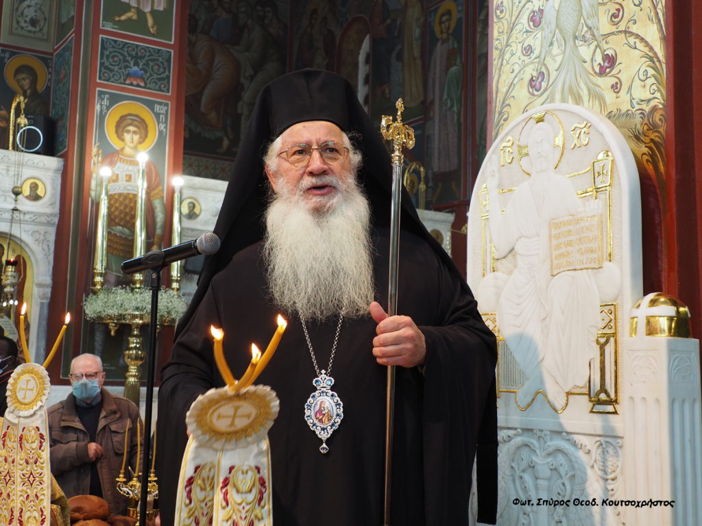 Ο Θηβών και Λεβαδείας στον Ιερό Ναό Αγίας Βαρβάρας Άνω Πατησίων – Αθηνών