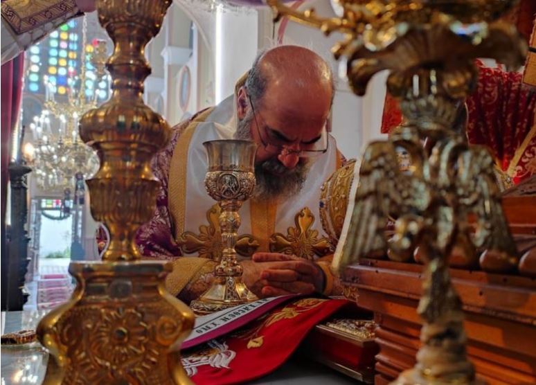 Στον Ιερό Ναό Αγίας Τριάδος ο Μητροπολίτης Σύμης