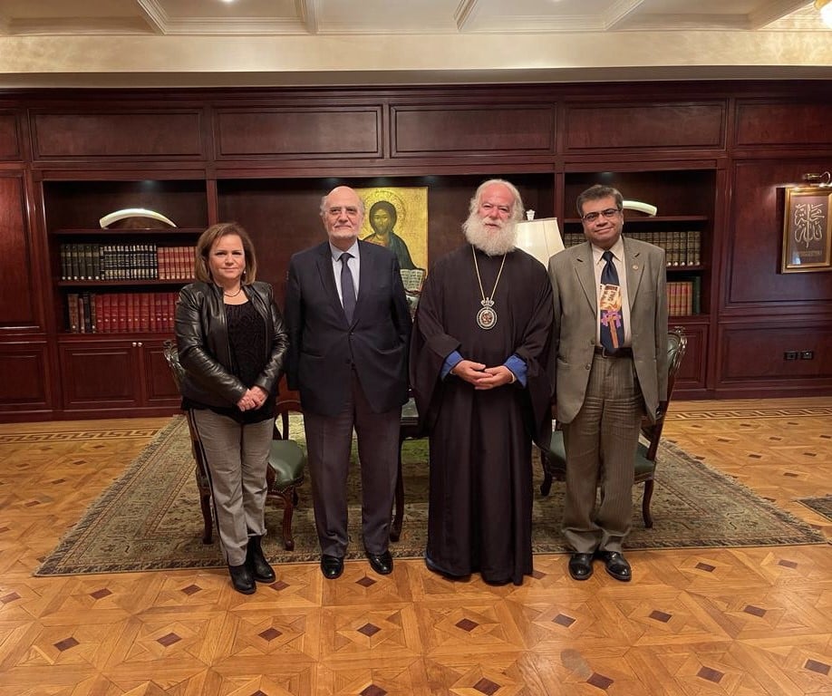 البابا ثيودروس يستقبل الأمين العام لمجلس كنائس الشرق الأوسط