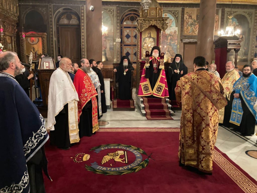 البابا ثيودروس يترأس صلاة غروب عيد القديس نيقولاوس