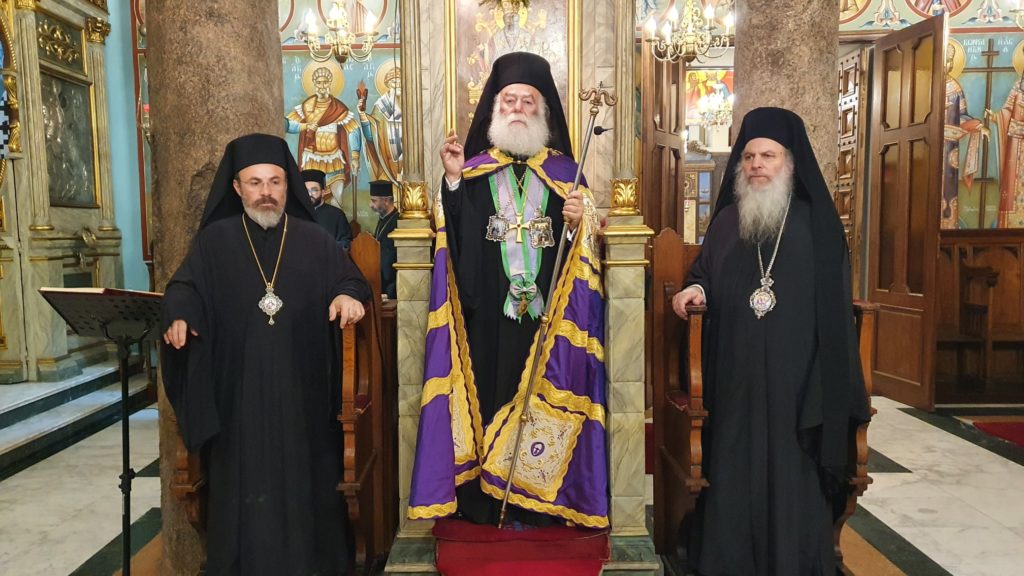 البابا ثيودروس يترأس صلاة غروب عيد القديس سابا