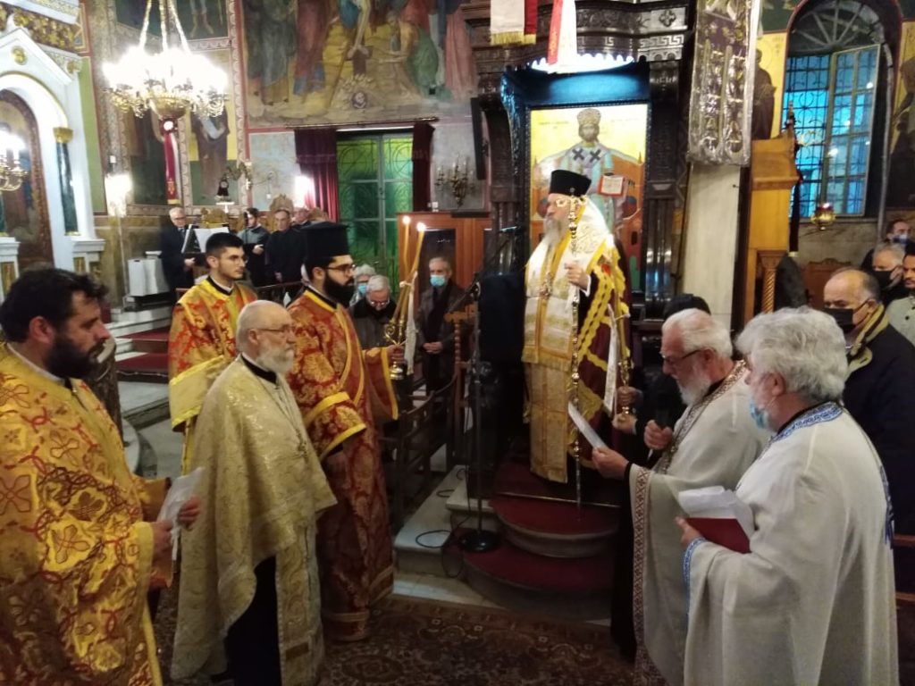 Κατανυκτικός αίνος για τον Άγιο Σπυρίδωνα στον ομώνυμο ναό του Παγκρατίου