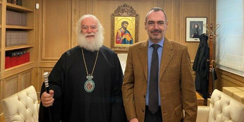 لبابا ثيودروس يلتقي مع نائب وزير خارجية اليونان