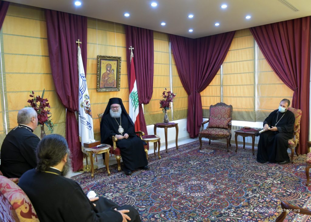 البطريرك يوحنا العاشر يلتقي أمين عام مجلس الكنائس العالمي