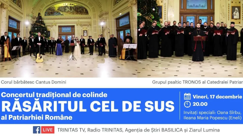 Oana Sîrbu și Eneli, la Concertul de colinde „Răsăritul cel de Sus”, alături de Tronos și Cantus Domini