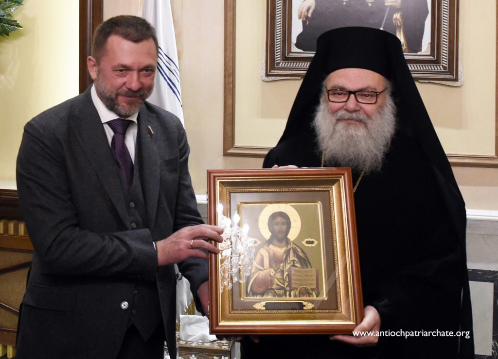 Στον Πατριάρχη Αντιοχείας μέλη της Ρωσικής Κρατικής Δούμας