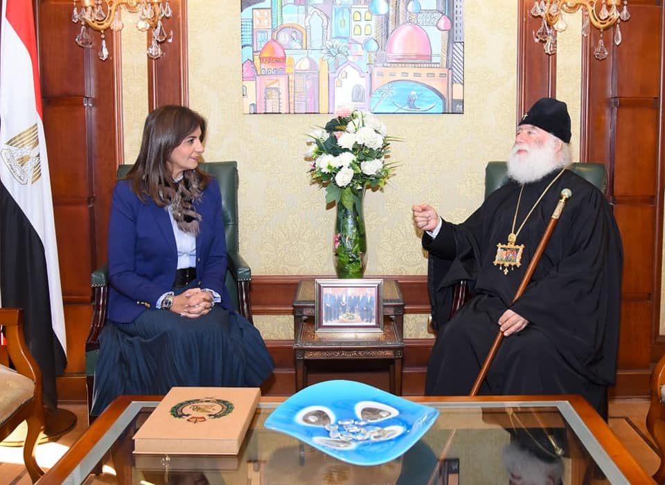 وزيرة الهجرة تستقبل البابا ثيودروس