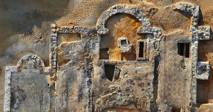 BYZANTINE BASILICA WITH MASS GRAVES AND INSCRIPTIONS TO DEACONESSES UNEARTHED IN HOLY LAND