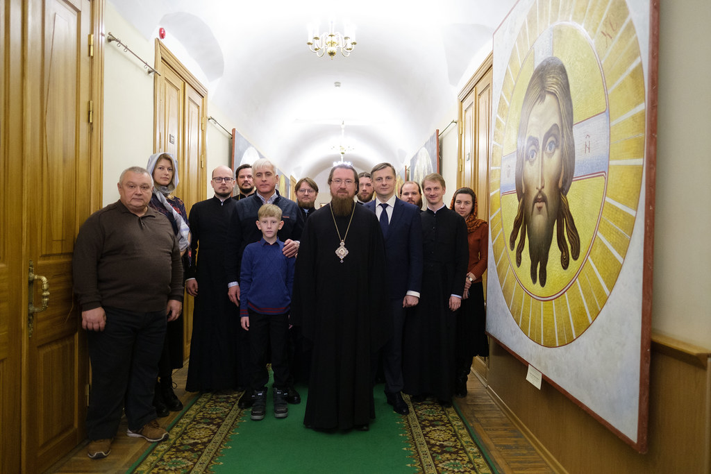 В Академии состоялось открытие выставки эскизов росписей Главного храма Вооруженных Сил Российской Федерации