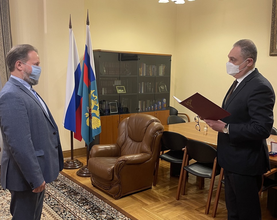 Представителю ОВЦС вручен знак МИД России «За взаимодействие»