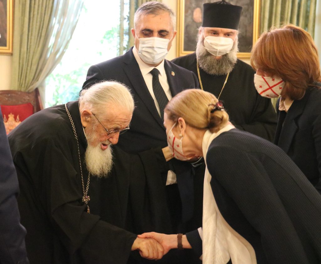 სრულიად საქართველოს კათოლიკოს-პატრიარქმა აშშ-ის საგანგებო და სრულუფლებიანი ელჩი მიიღო