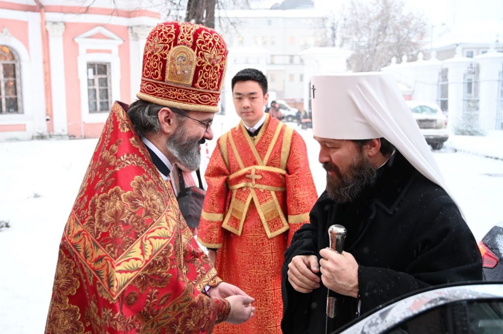 В праздник святой Екатерины митрополит Иларион совершил богослужение на Подворье Православной Церкви в Америке