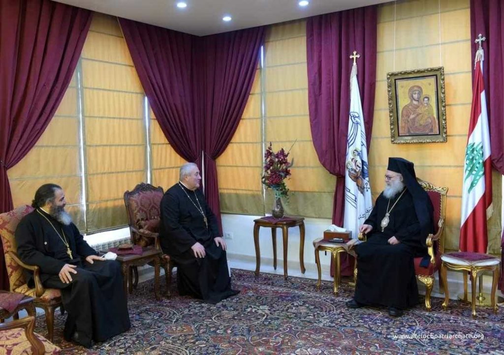 Părintele Ioan Sauca l-a vizitat în Liban pe Patriarhul Ioan al Antiohiei