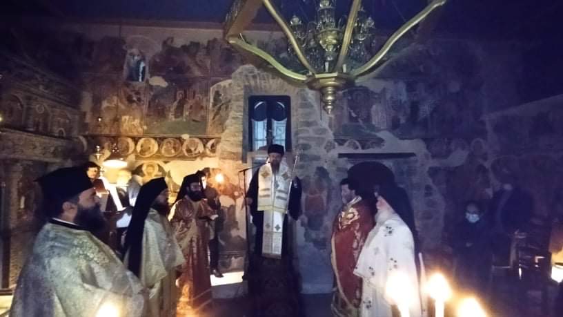 Ιερά Αγρυπνία στη Μονή Αγ. Ιωάννου Προδρόμου στο Λιβάδι Καρυάς