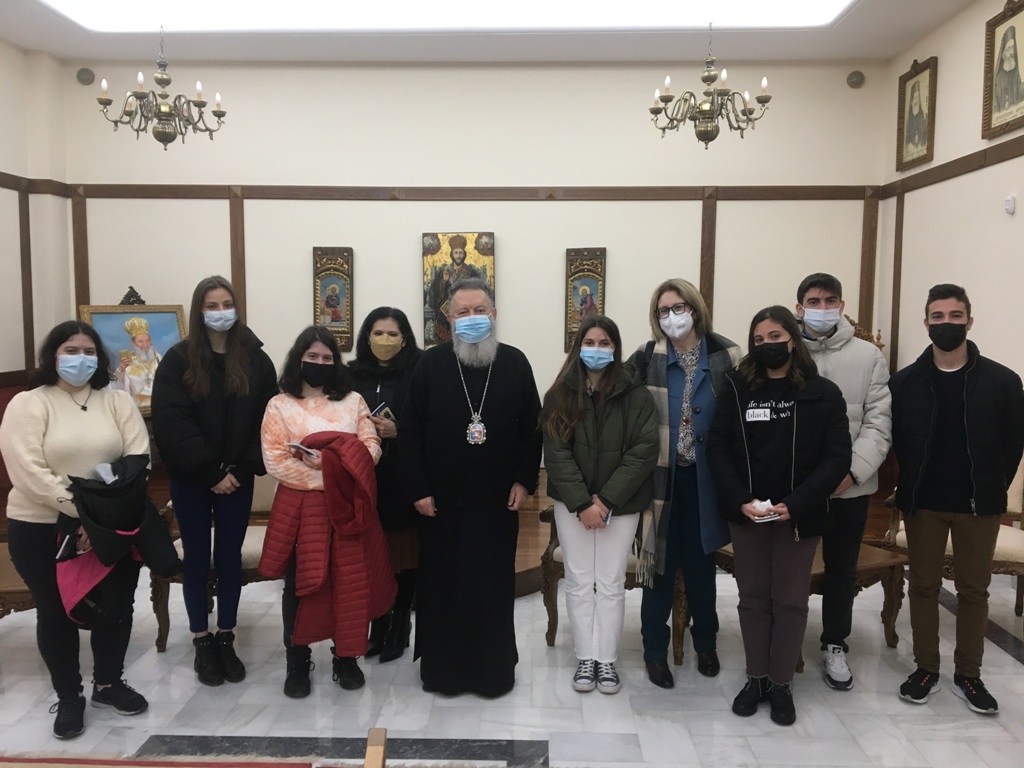 Επίσκεψη μαθητών στον Μητροπολίτη Χαλκίδος