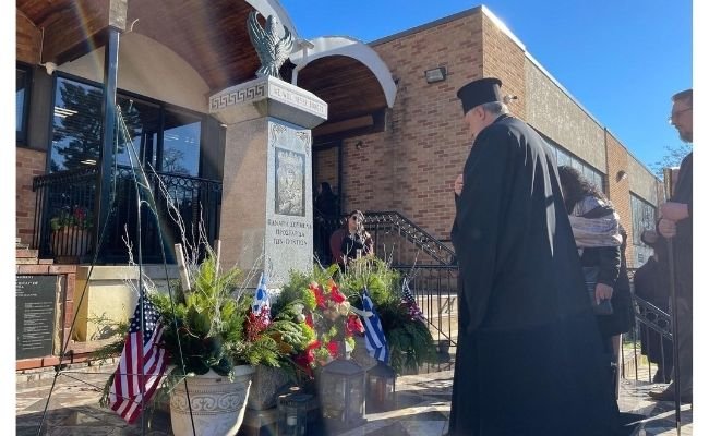 Archbishop of America Elpidophoros visits Greek Orthodox parish in Upper Darby, Pa.