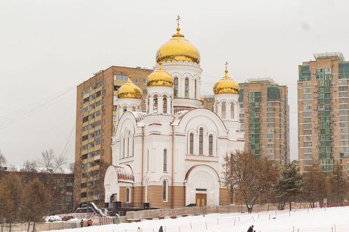 В Ростокино освятили сотый программный храм
