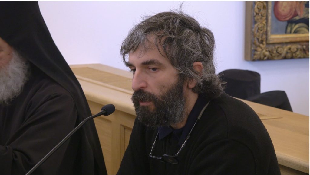 Ο Άρης Σερβετάλης στο Βατοπαίδι