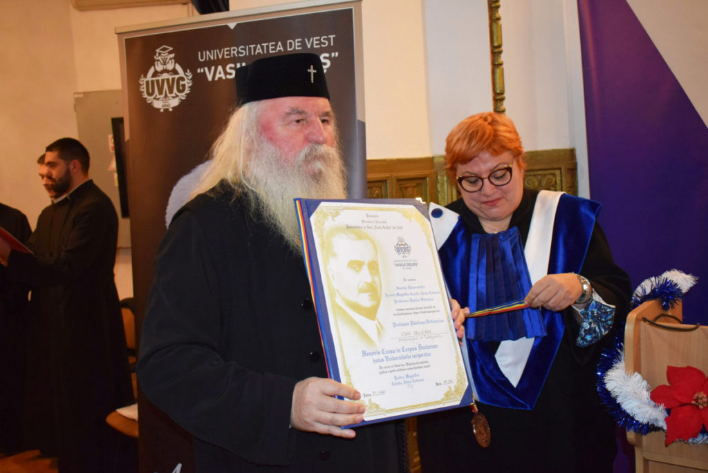 Mitropolitul Banatului, Doctor Honoris Causa al Universității de Vest din Arad