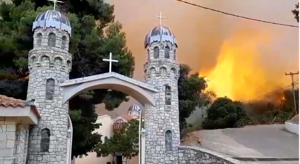 5.000 δολάρια για την πυρόπληκτη Μονή του Οσίου Δαυίδ