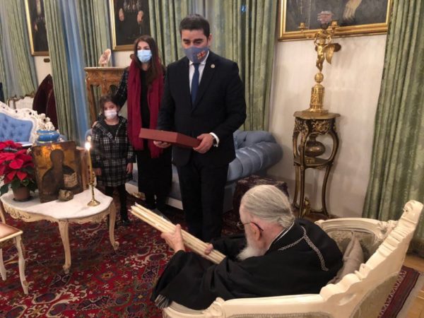 Catholicos-Patriarch of All Georgia Ilia II gives blessing to new chairman of country’s Parliament
