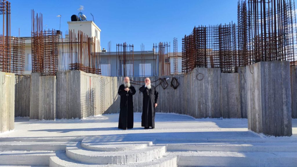 Ο Μητροπολίτης Πατρών επιθεώρησε τις εργασίες ανεγειρόμενο Ιερό Ναό Τιμίου Προδρόμου Κάτω Αχαΐας