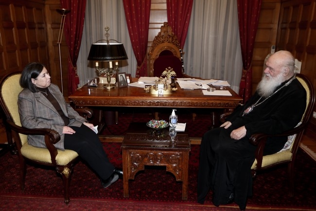 Новият посланик на Гърция във Ватикана посети Архиепископа на Атина | СНИМКИ